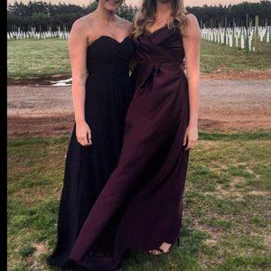 David’s Bridal Dark Purple (Plumb) Formal/ Bridesmaid Dress